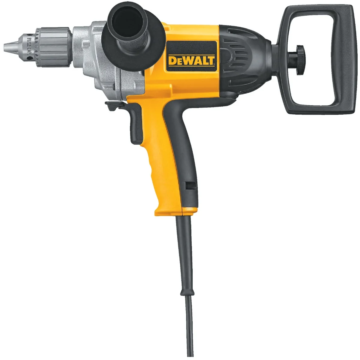 Effective DeWalt 1 2 In. 9-Amp Keyed Electric Drill with Spade Handle Comfortable
