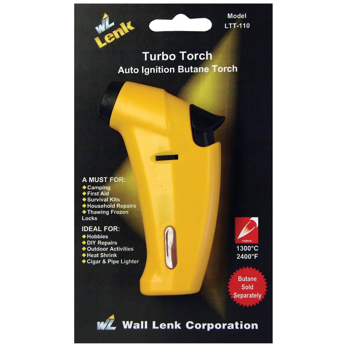 Secure Wall Lenk Turbo Butane Micro Torch Breathable