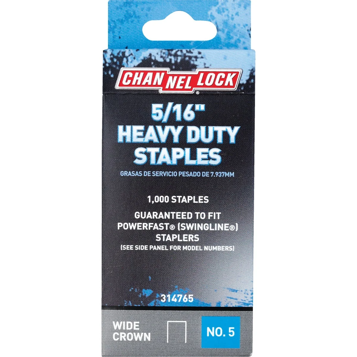 High-End Channellock No. 5 Heavy-Duty Wide Crown Staple 5 16 In. 1000-Pack Sophisticated
