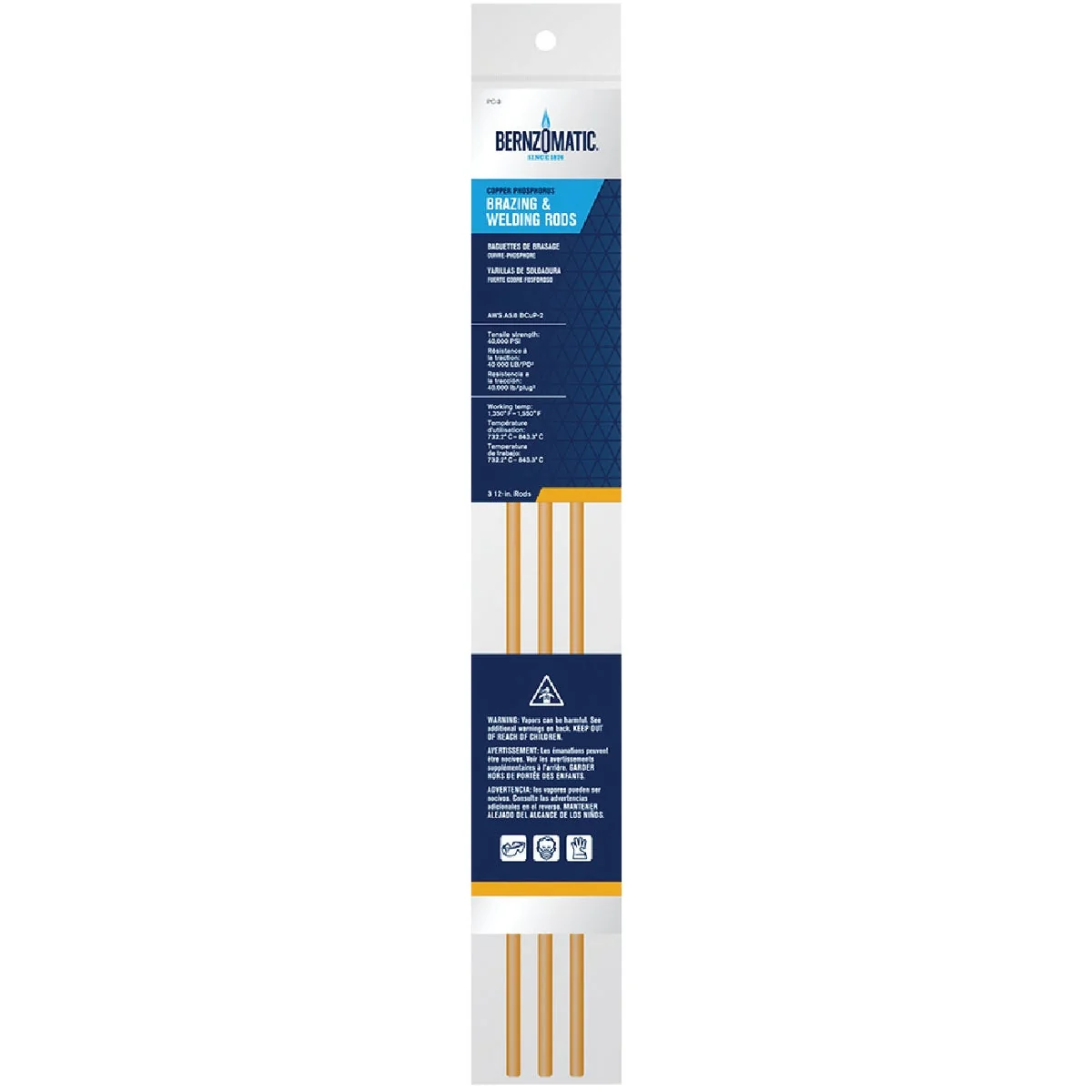 Breathable Bernzomatic Nickel Silver Welding and Brazing Rod 2-Pack Flexible