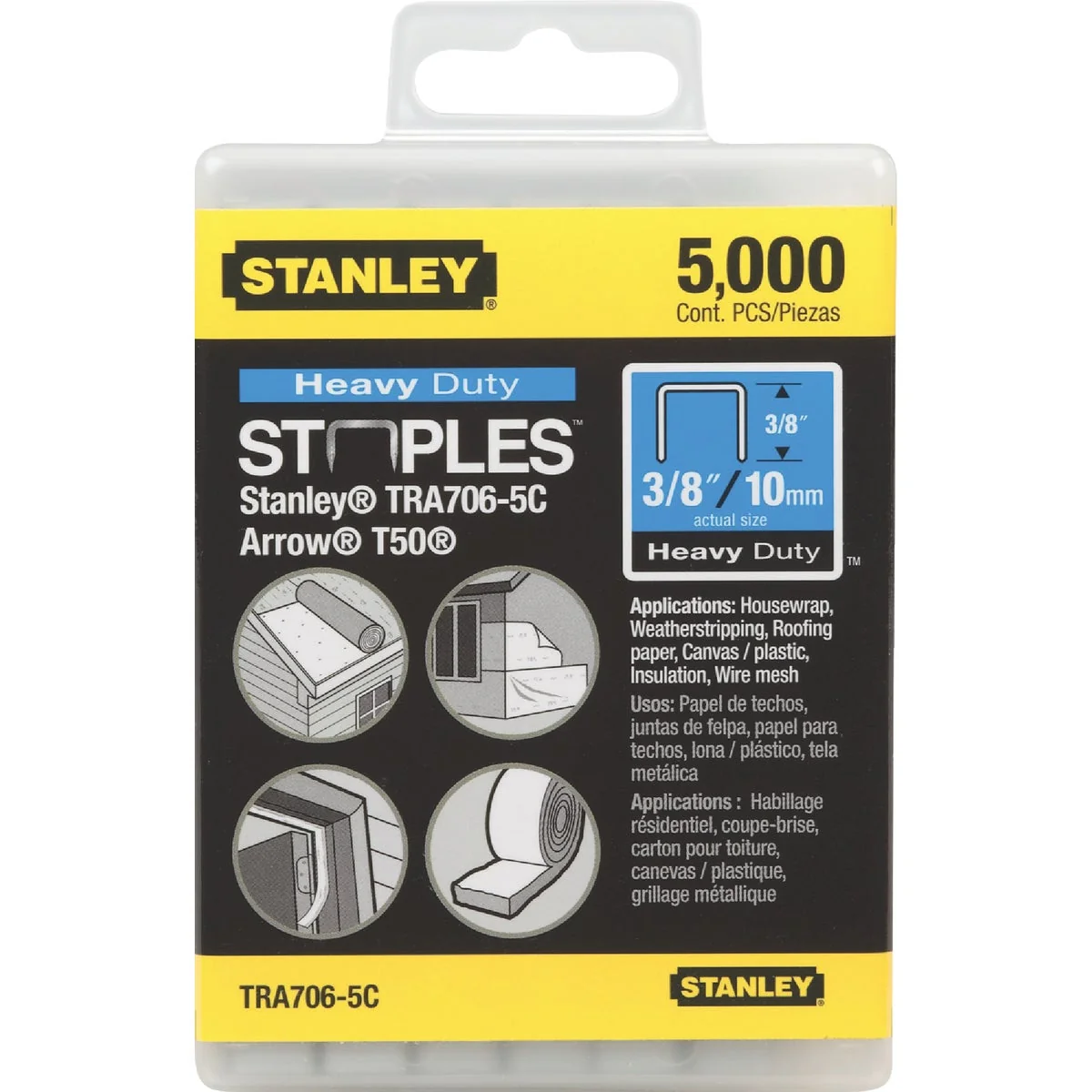 Enhanced Stanley Heavy-Duty Staple 3 8 In. 5000-Pack Efficient
