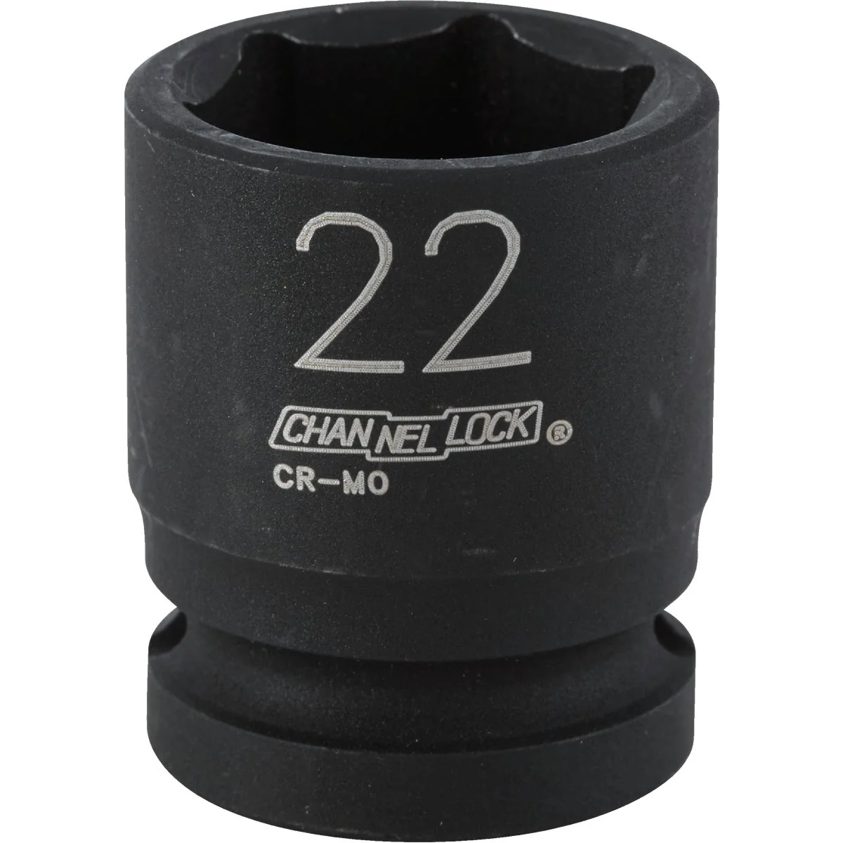 Flexible Channellock 1 2 In. Drive 22 mm 6-Point Shallow Metric Impact Socket Reusable