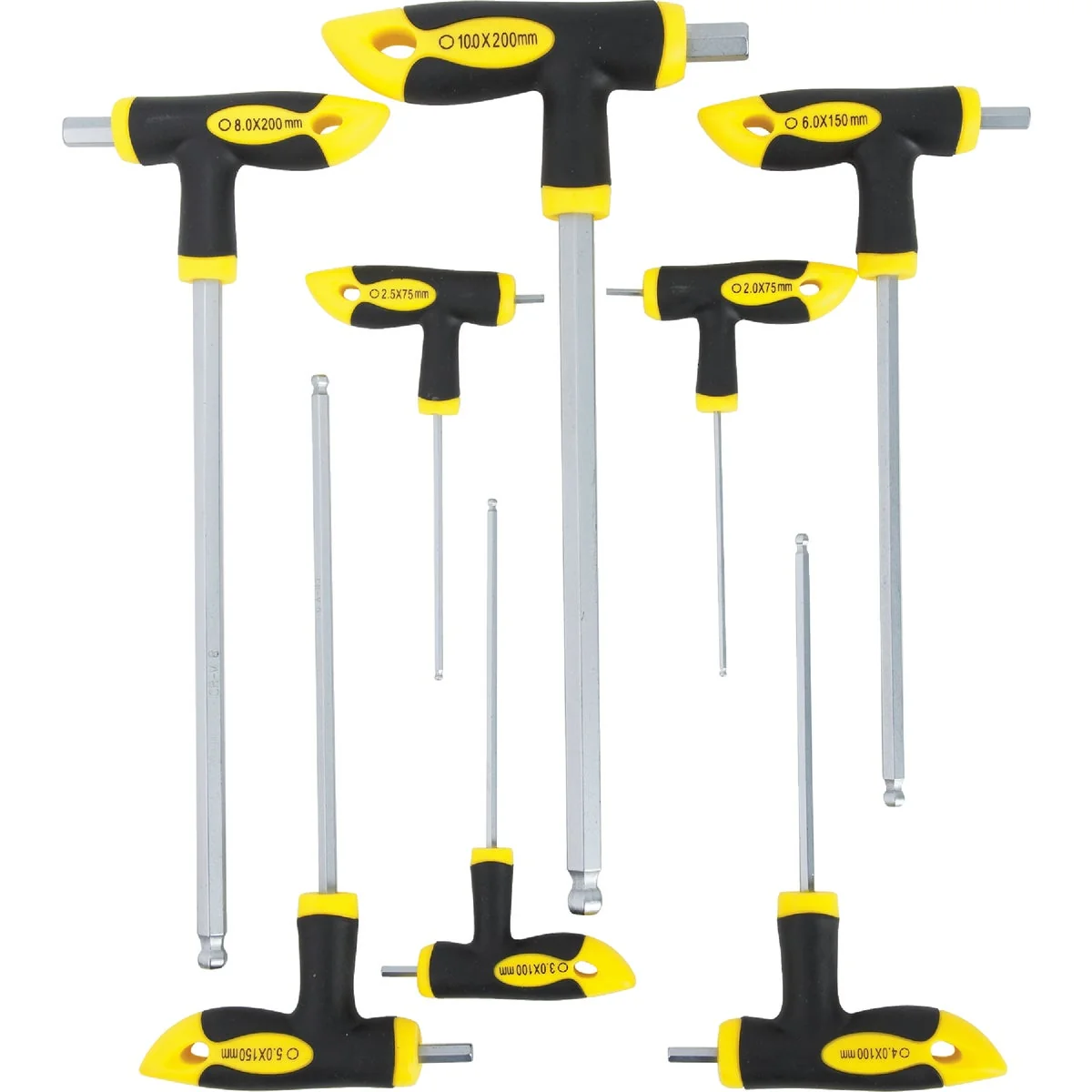 Casual Do it Metric T-Handle Hex Key Set 8-Piece Luxury