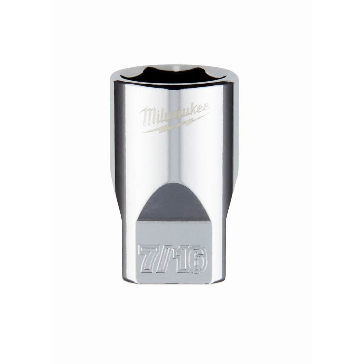 First-Class Milwaukee 1 4 In. Drive 7 16 In. 6-Point Shallow Standard Socket with FOUR FLAT Sides Original Design