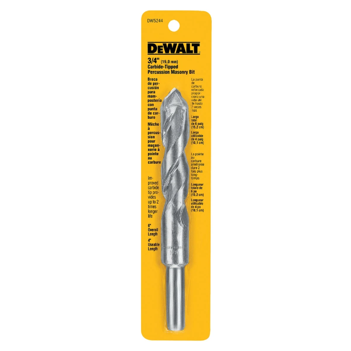 Environmentally Friendly DeWalt 3 4 In. x 6 In. Masonry Drill Bit First-Class