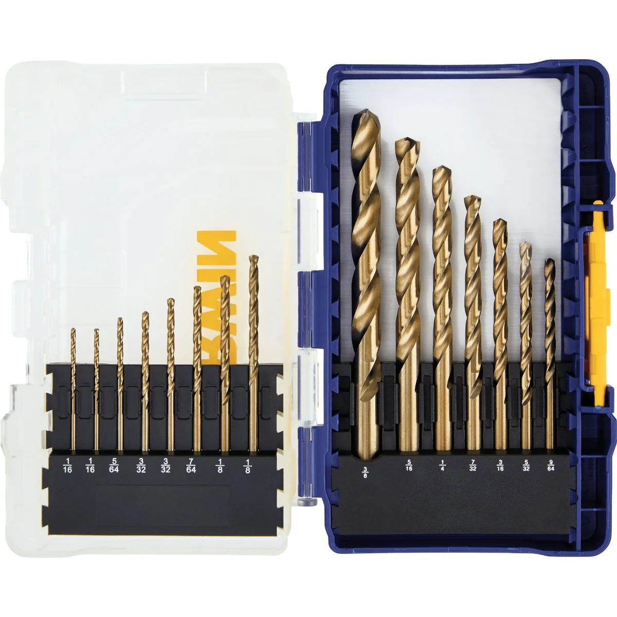 Long-Lasting Irwin 15-Piece Cobalt Drill Bit Set 1 16 In. thru 3 8 In. Next-Generation