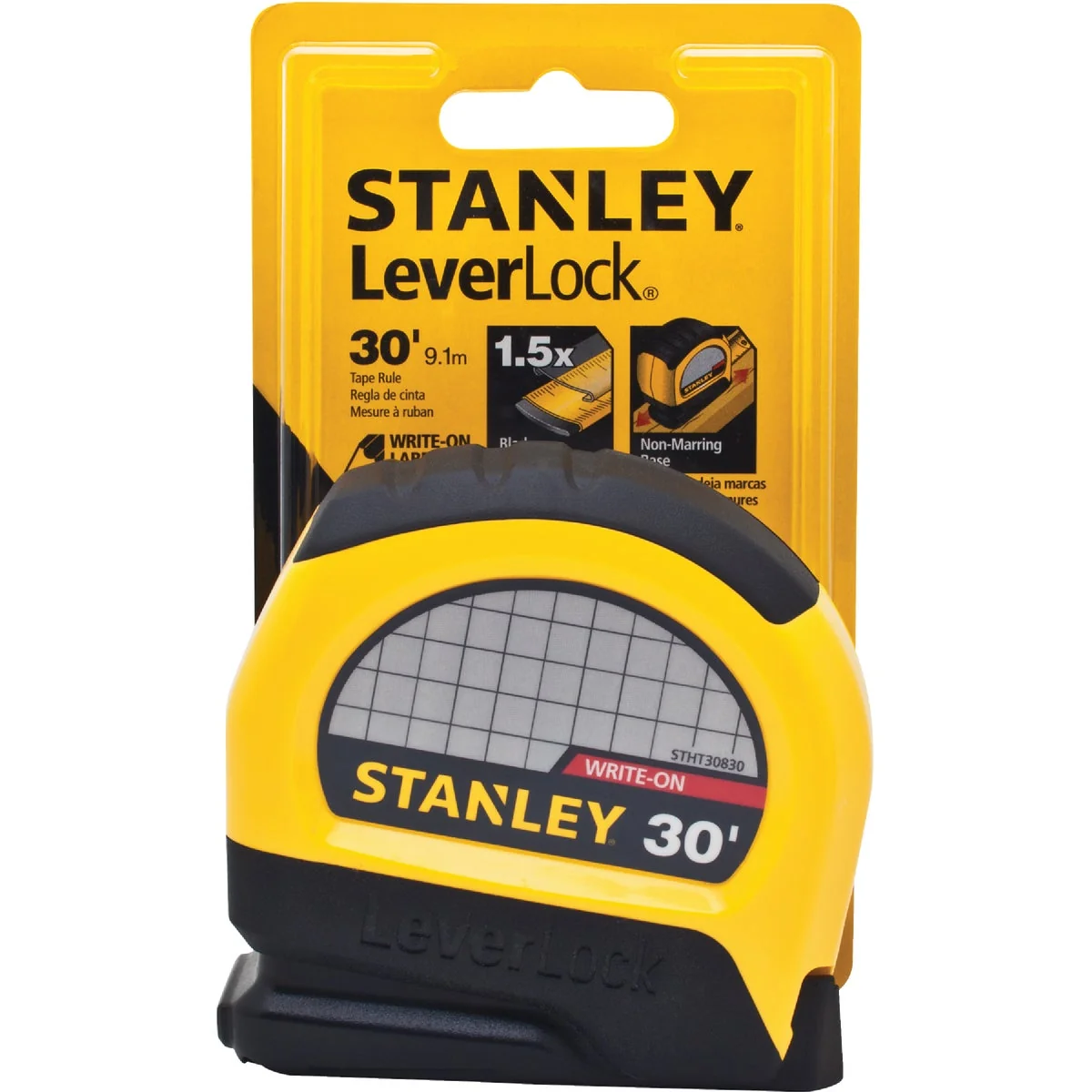 Pure Stanley LeverLock 30 Ft. Tape Measure First-Class