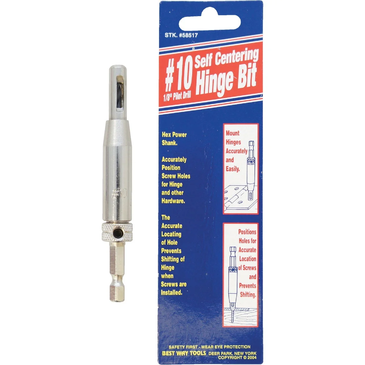 Fast Way Tools 10 1 8 In. Hinge Drill Bit Modern