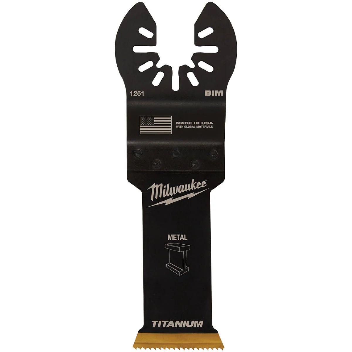 High-Performance Milwaukee OPEN-LOK 1-1 8 In. Titanium Enhanced Bi-Metal Oscillating Blade Contemporary