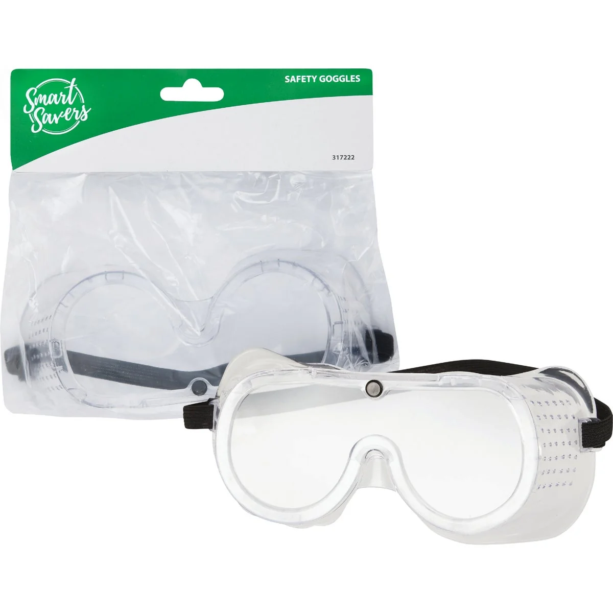Modern Smart Savers Clear Frame Safety Goggles with Anti-Fog Clear Lenses