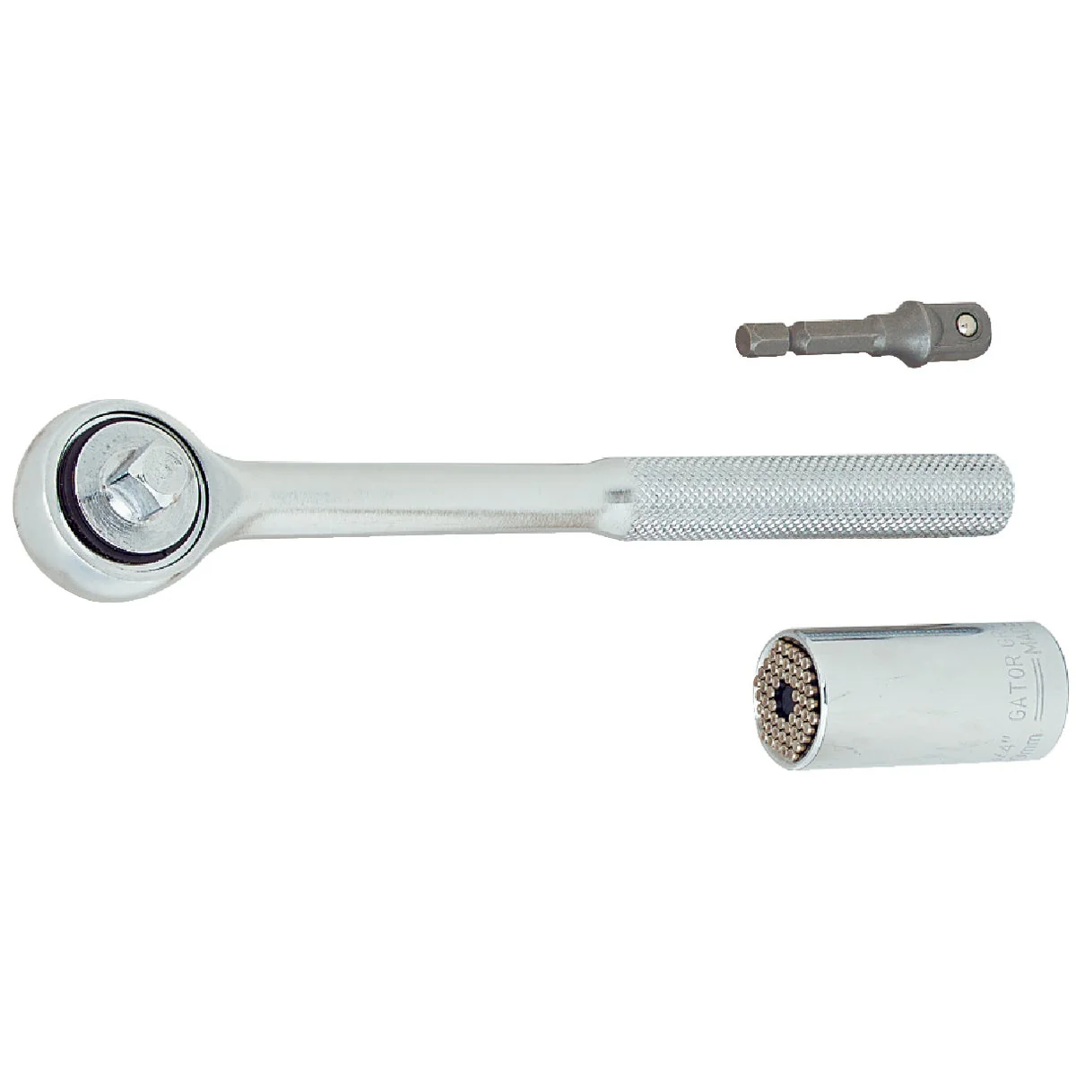 Modern Gator Grip Universal 3 8 In. Drive Ratchet Socket Set 3-Piece Powerful