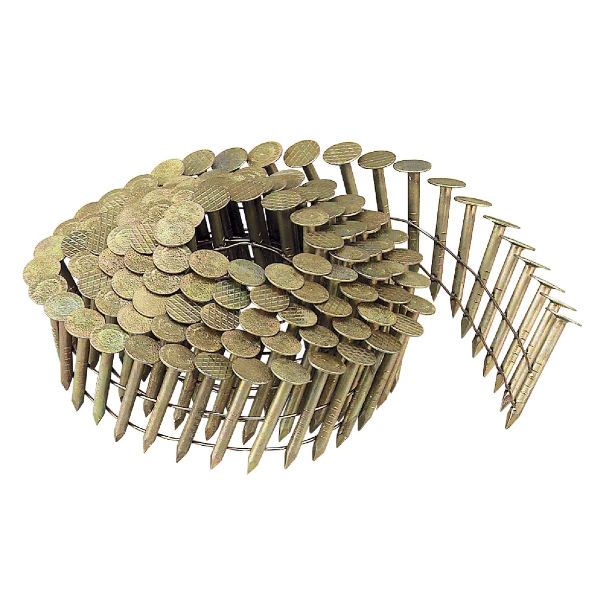 Lightweight Bostitch 15 Degree Wire Weld Galvanized Coil Roofing Nail 1 In. x .120 In. 7200 Ct. Versatile