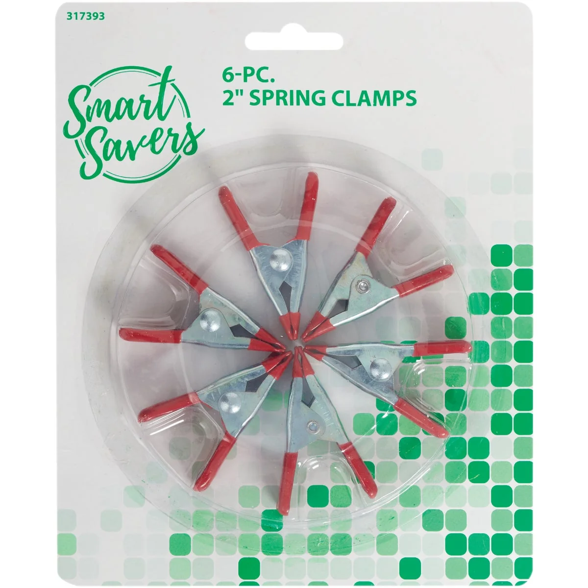 Original Design Smart Savers 2 In. Metal Spring Clamp Set 6-Piece Efficient