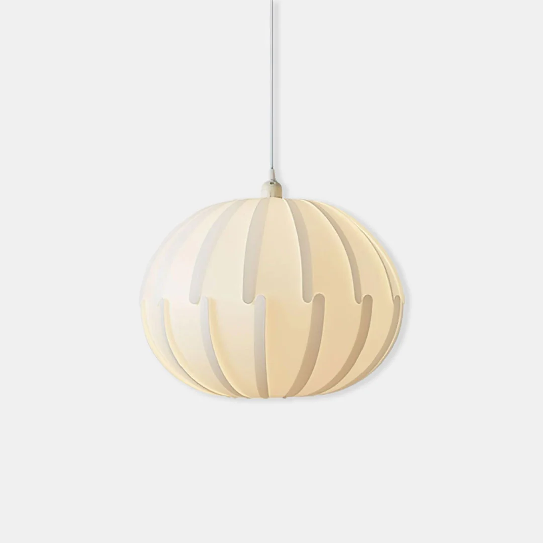 Versatile Elegante crèmekleurige geribbelde hanglamp First-Class