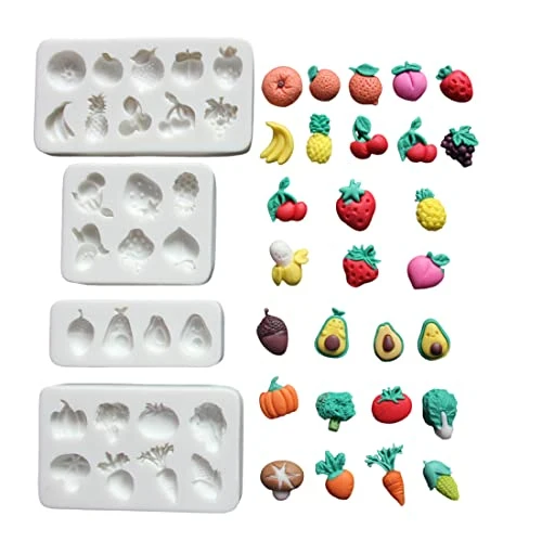 High-Quality Lovely Small Items Silicone Fondant Molds Set For Cake Topper Versatile