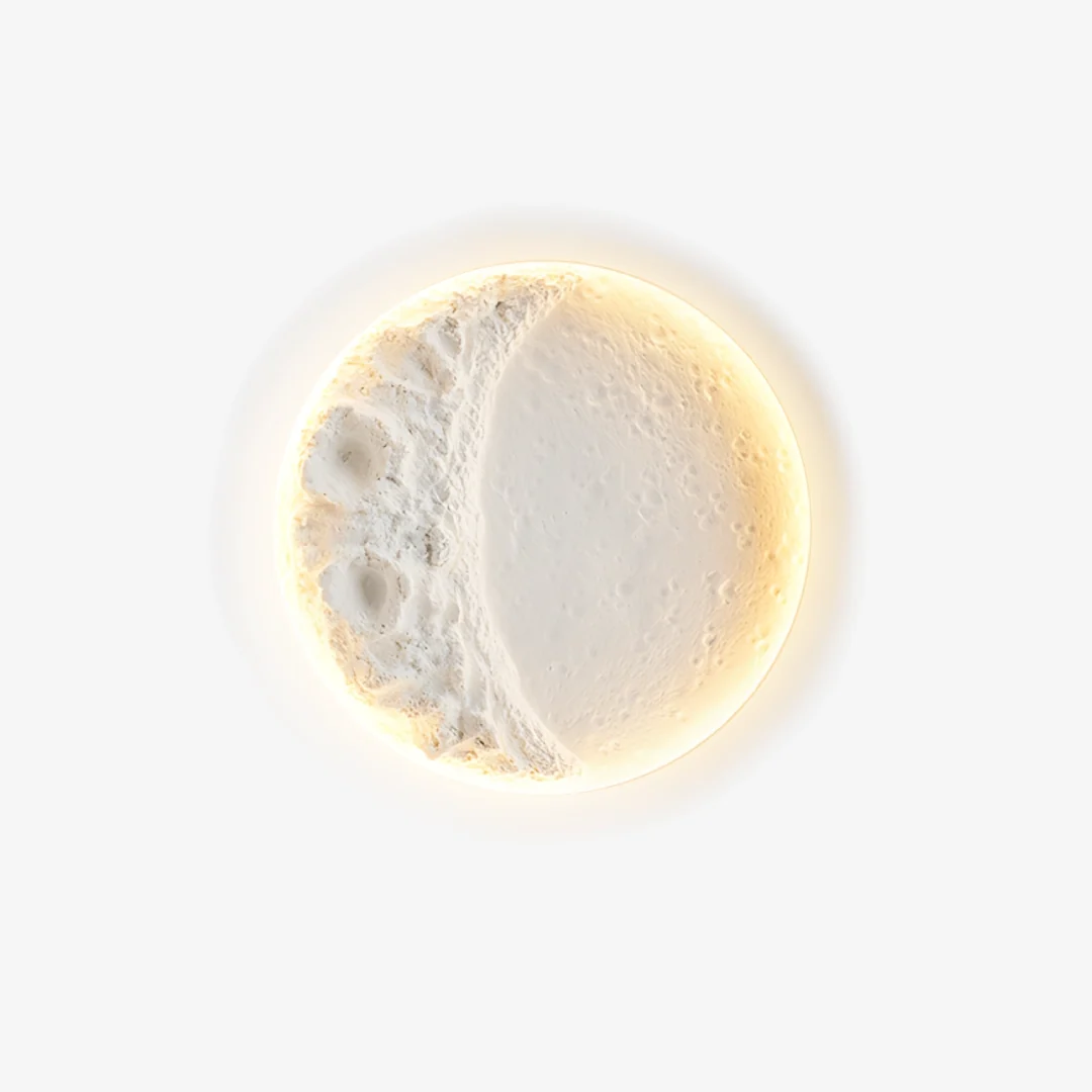 Elite Halve maan gips wandlamp Genuine