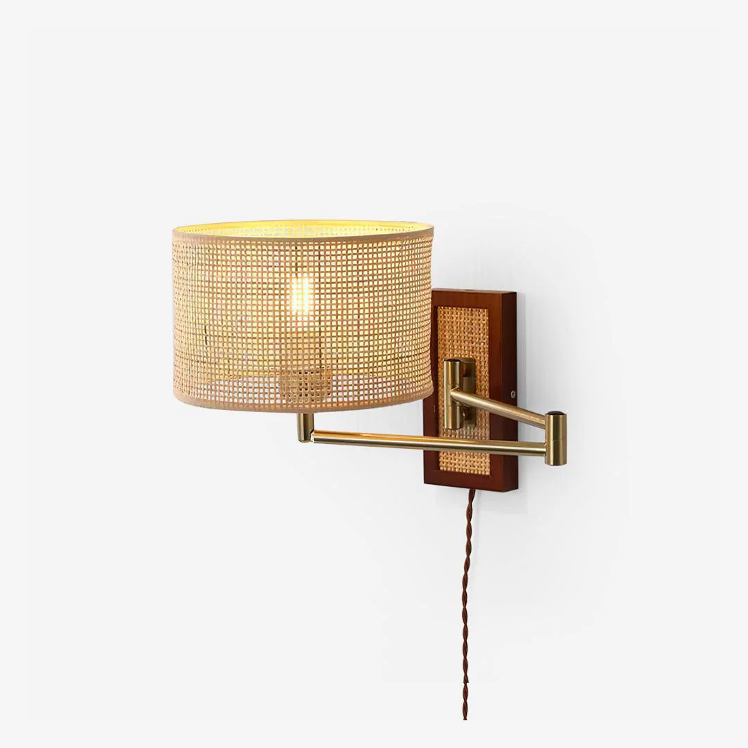 Reusable Rotan kunst wandlamp Consistent