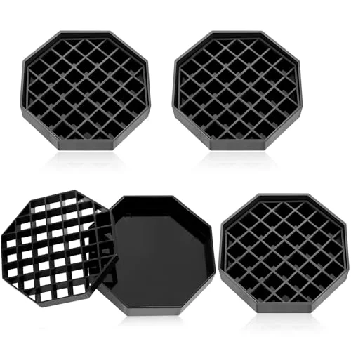 Lightweight 4 Pcs Octagon Coffee Drip Trays 4 Count Secure