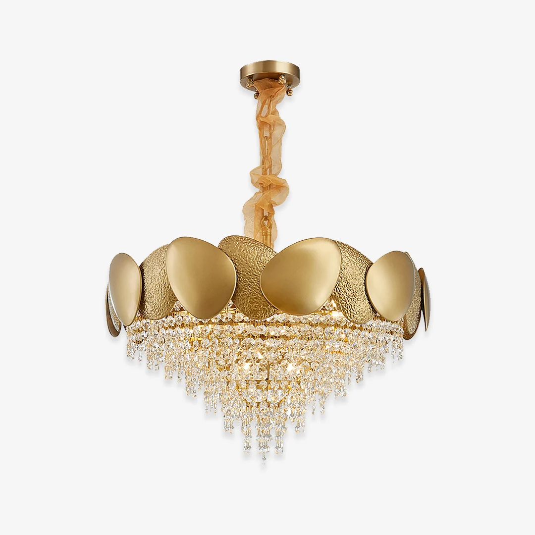 Specialty Gouden bloemblaadjes kristallen kroonluchter Relaxed