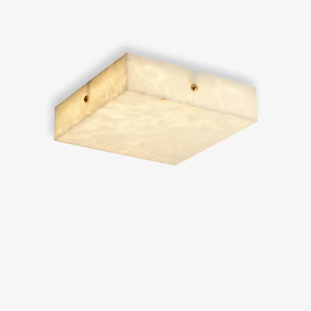 Fast Alabaster vierkante plafondlamp Crafted