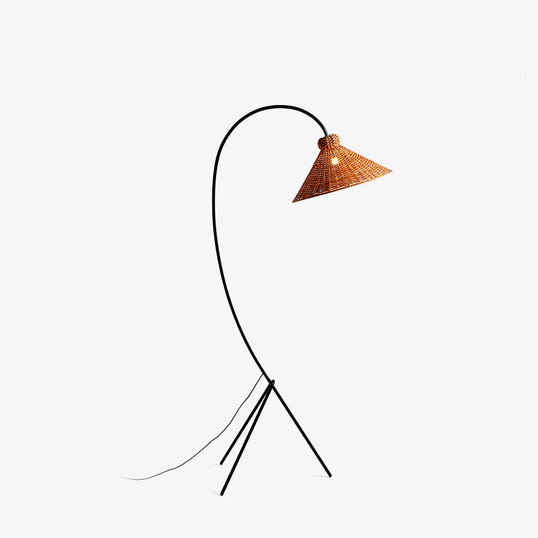 Stylish Nordic geweven vloerlamp High-Performance