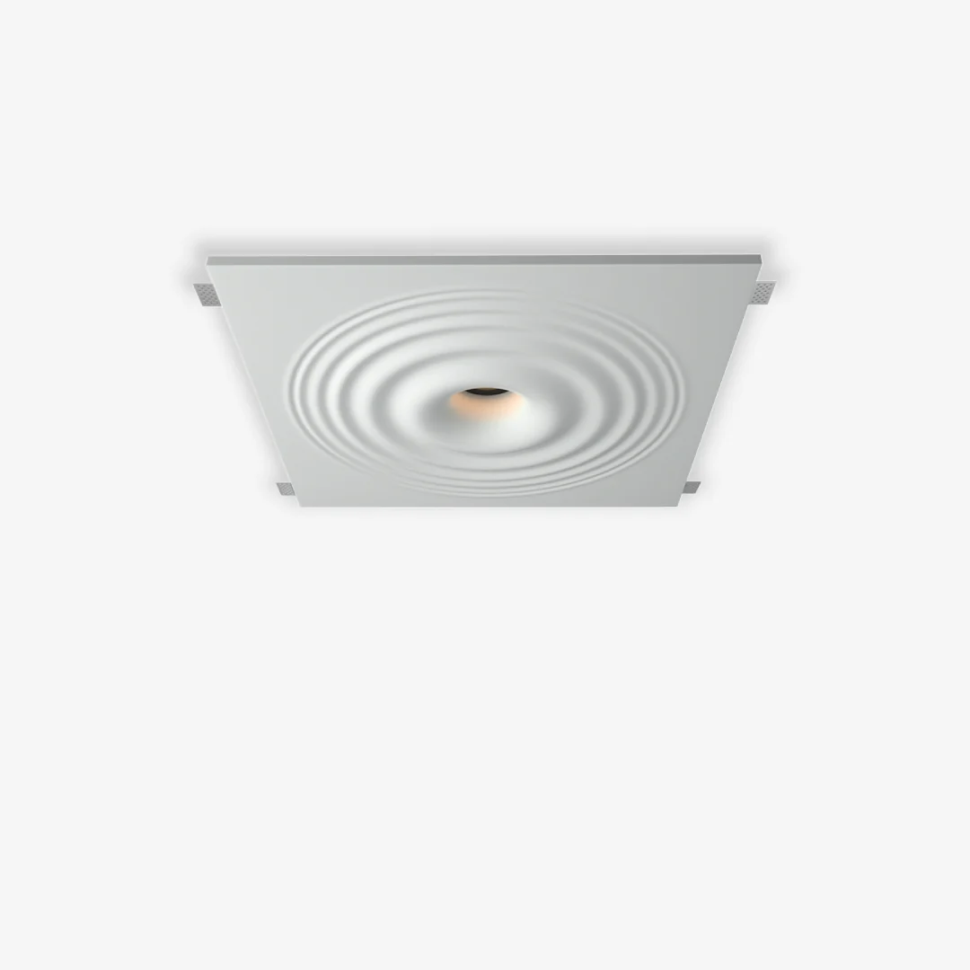 Clean Gegolfd gips plafondlamp Healthy
