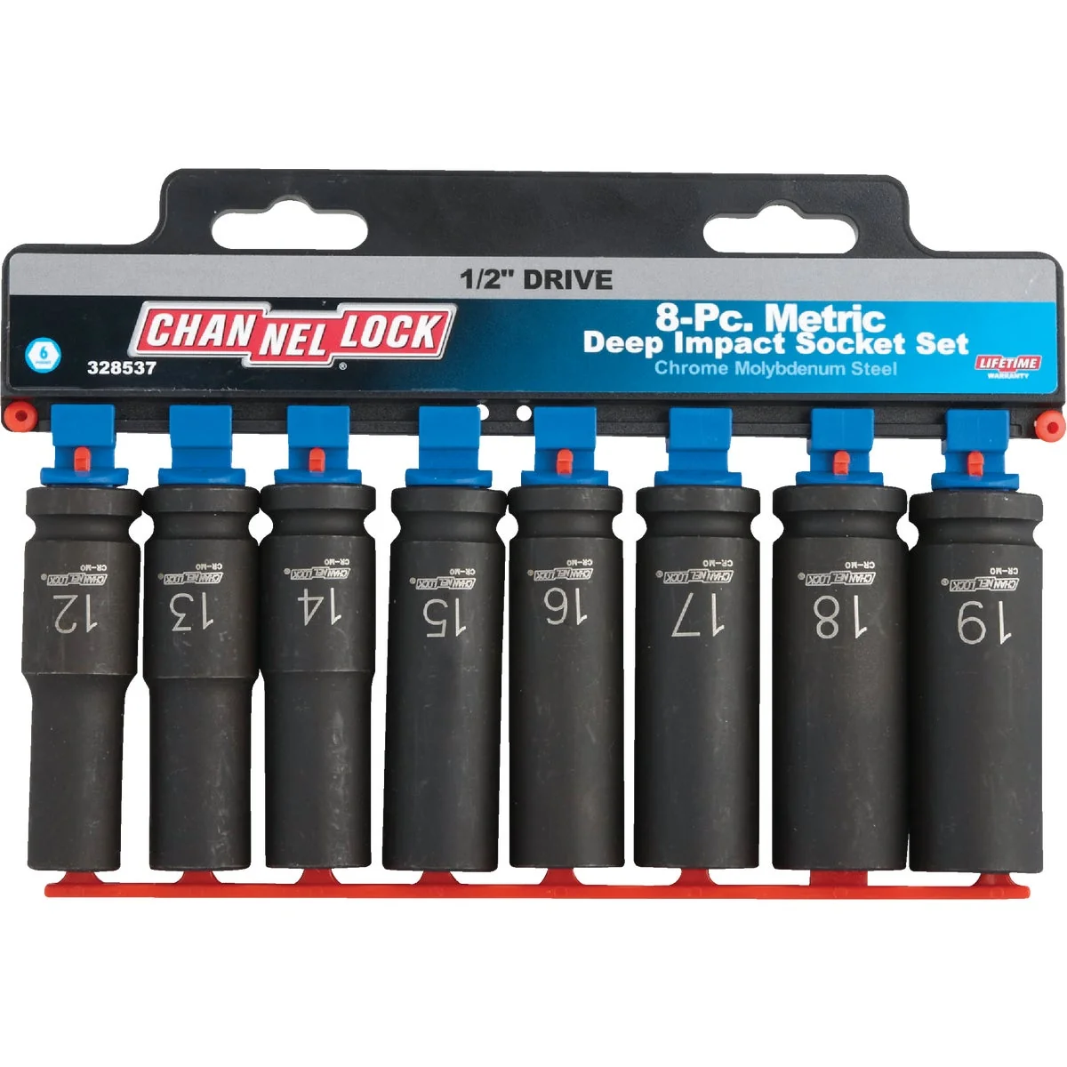 Exclusive Channellock Metric 1 2 In. Drive 6-Point Deep Impact Driver Set 8-Piece Pure