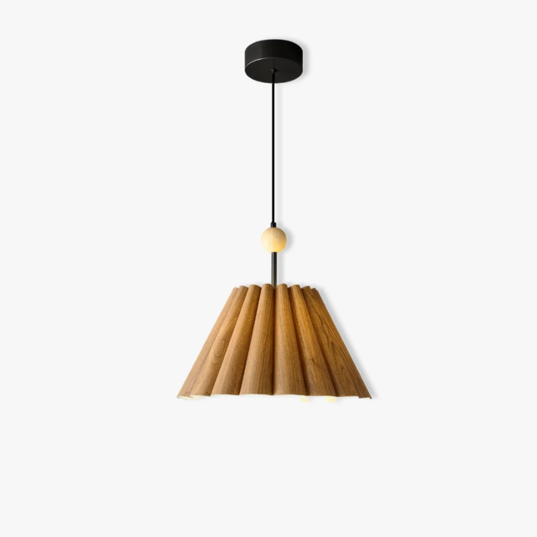 Excellent Houten rol hanglamp Smooth