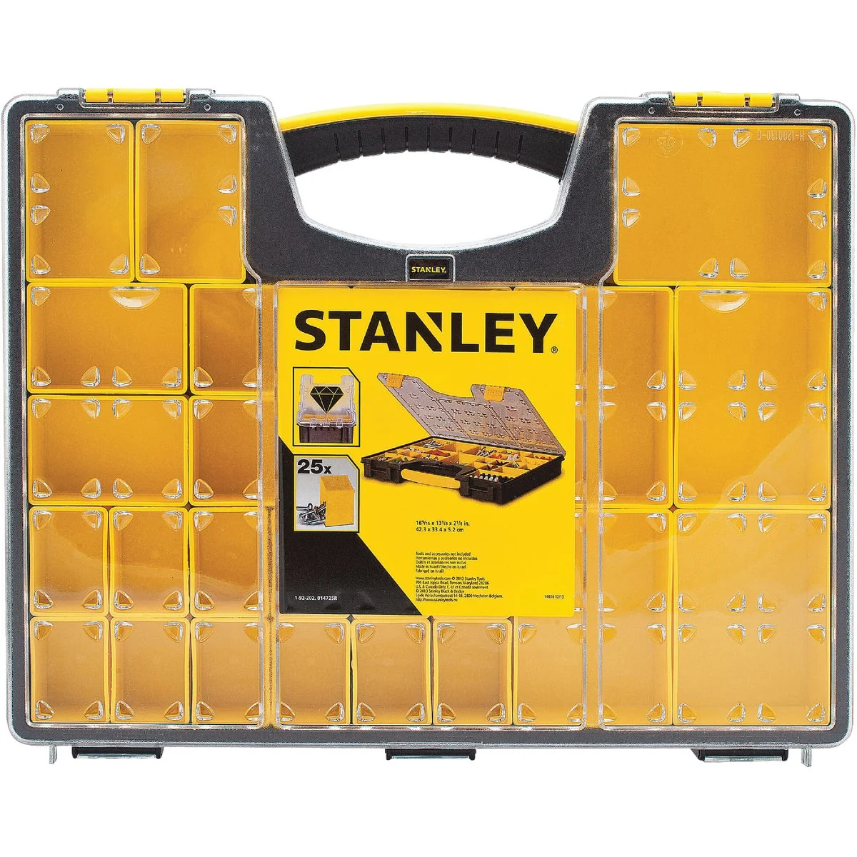 Easy-to-Use Stanley 25-Compartment Professional Parts Storage Box Efficient