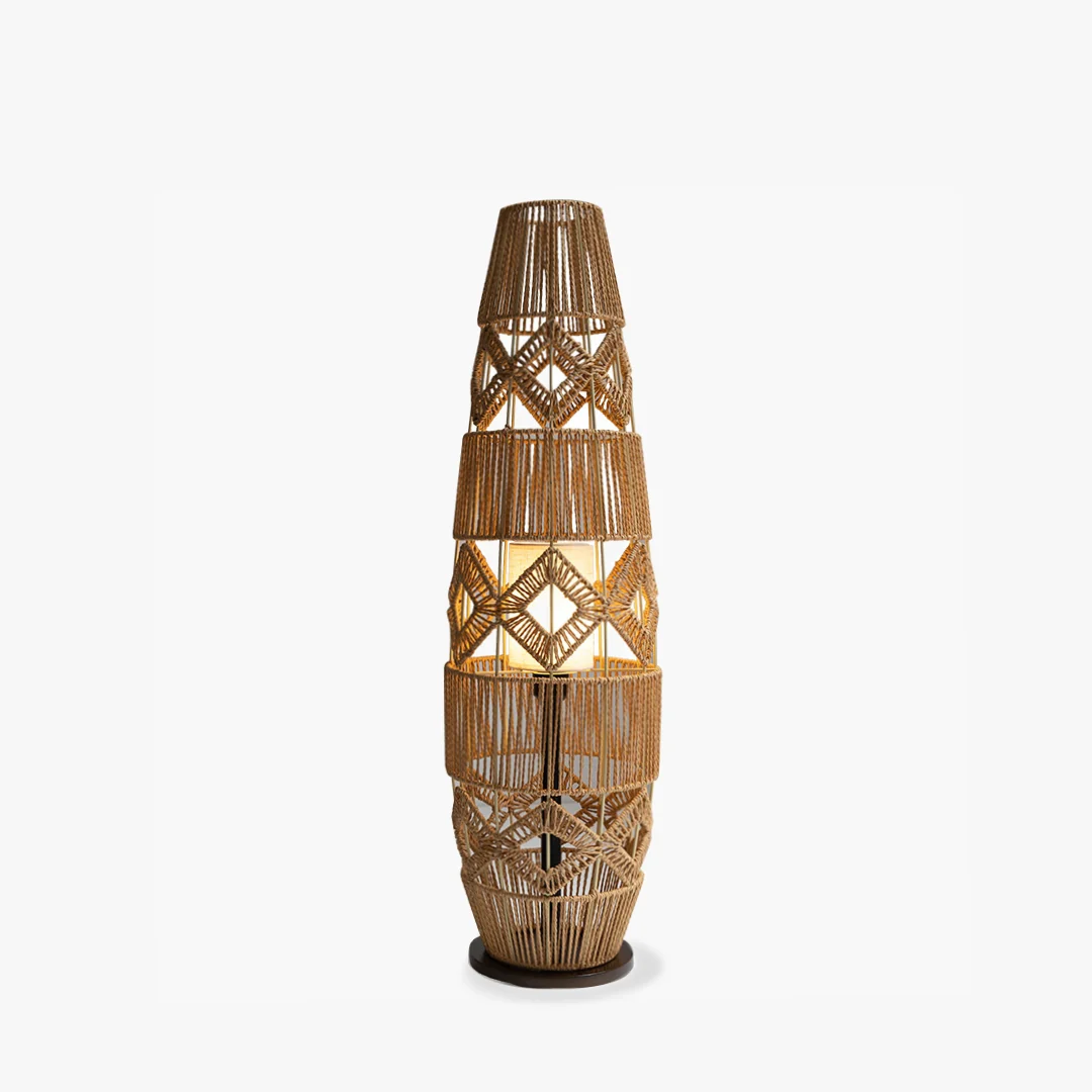 Authentic Linnen touw vloerlamp Organic