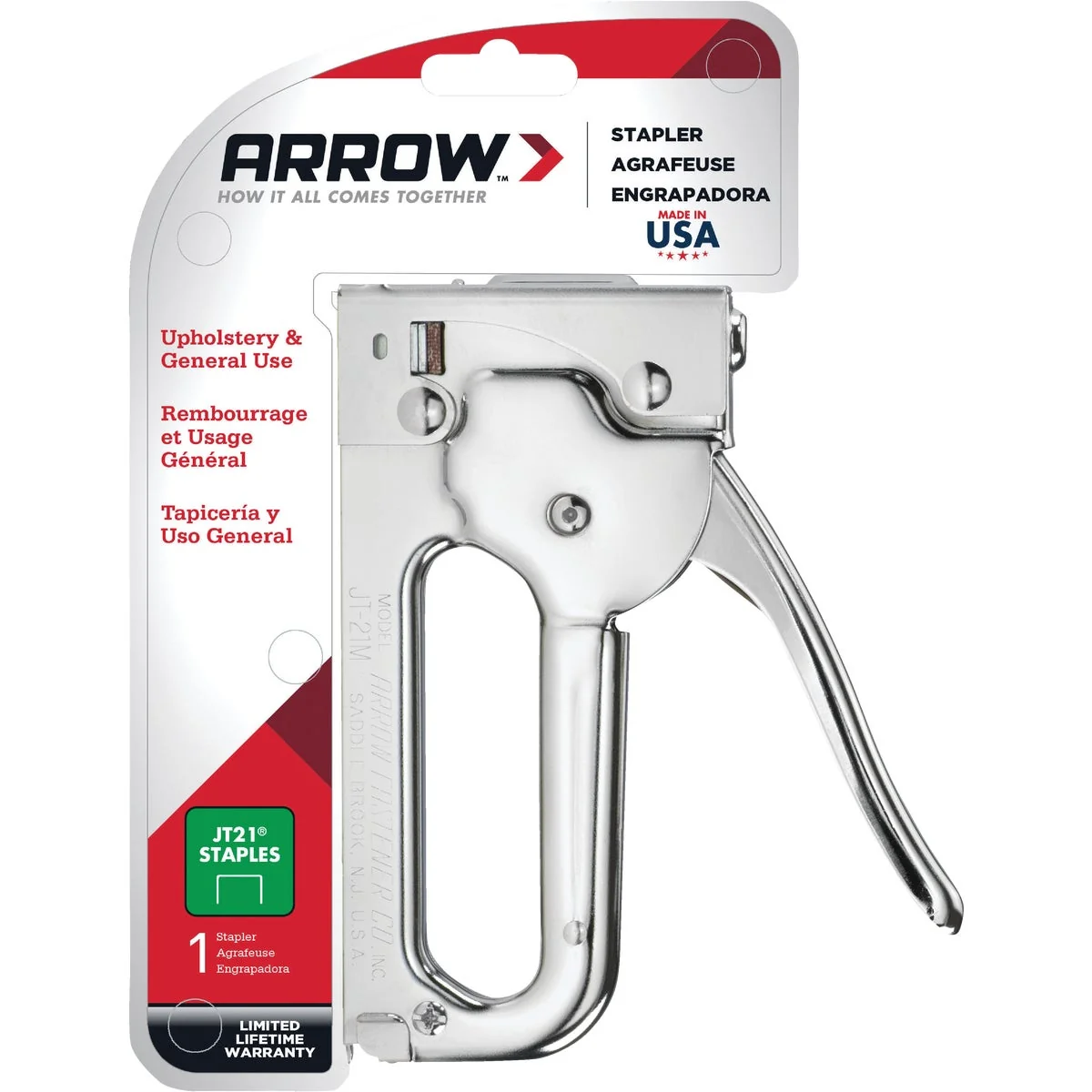 Healthy Arrow JT21 Light-Duty Staple Gun Solid