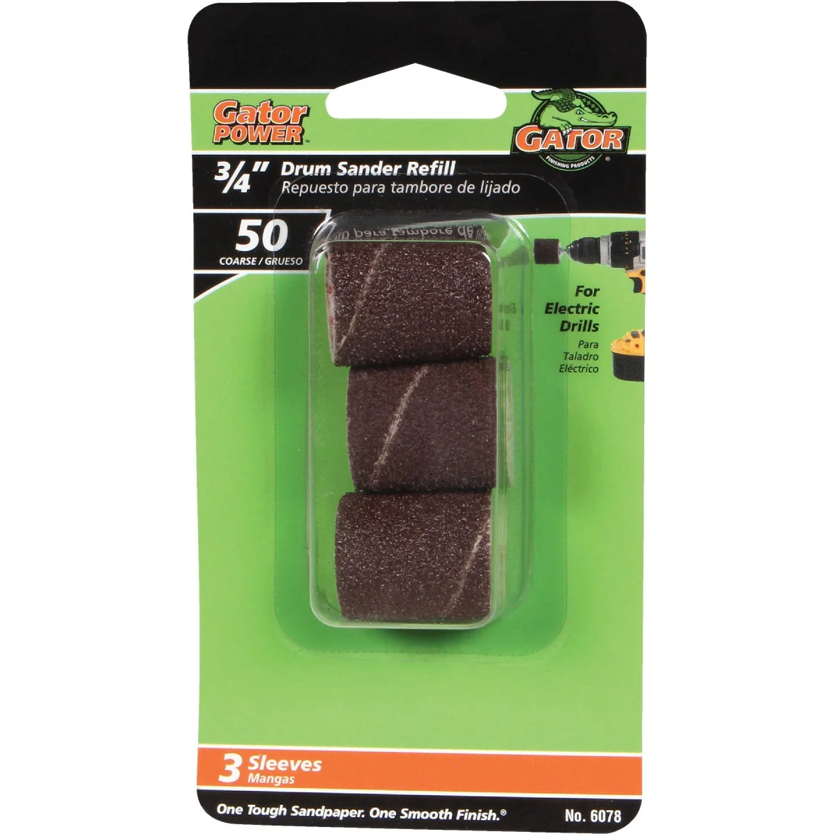 Minimalist Gator 1 In. x 3 4 In. 50 Grit Drum Sander Refills 3-Pack Elegant
