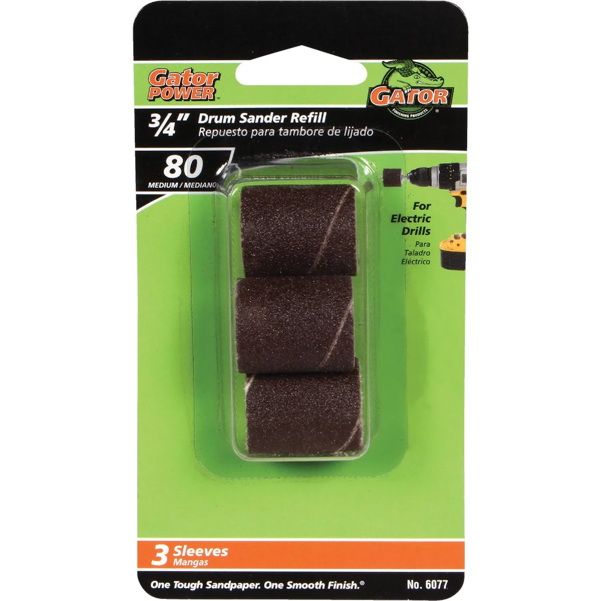 Fine Crafted Gator 1 In. x 3 4 In. 80 Grit Drum Sander Refills 3-Pack Refined