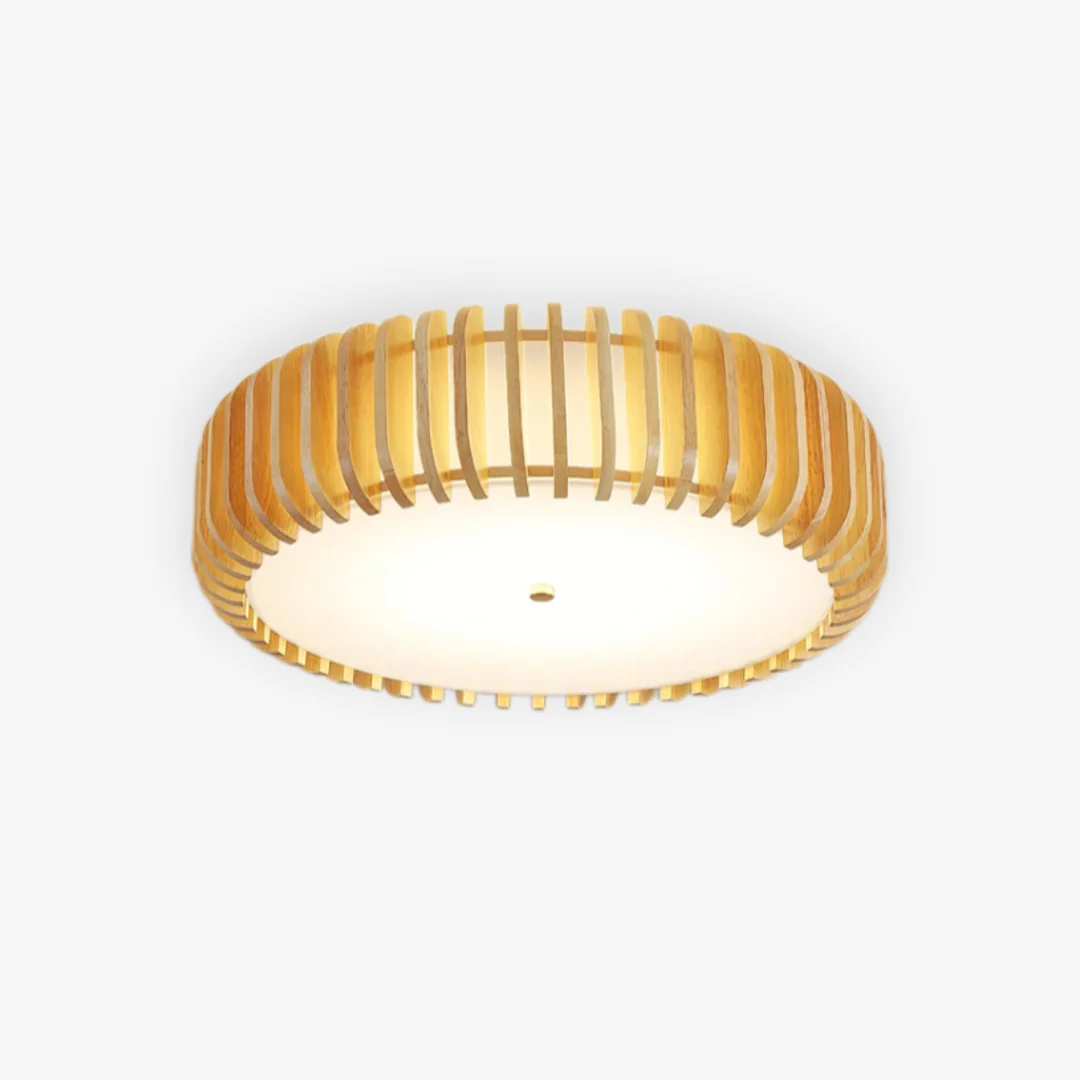 Effective Houten ton plafondlamp Specialty