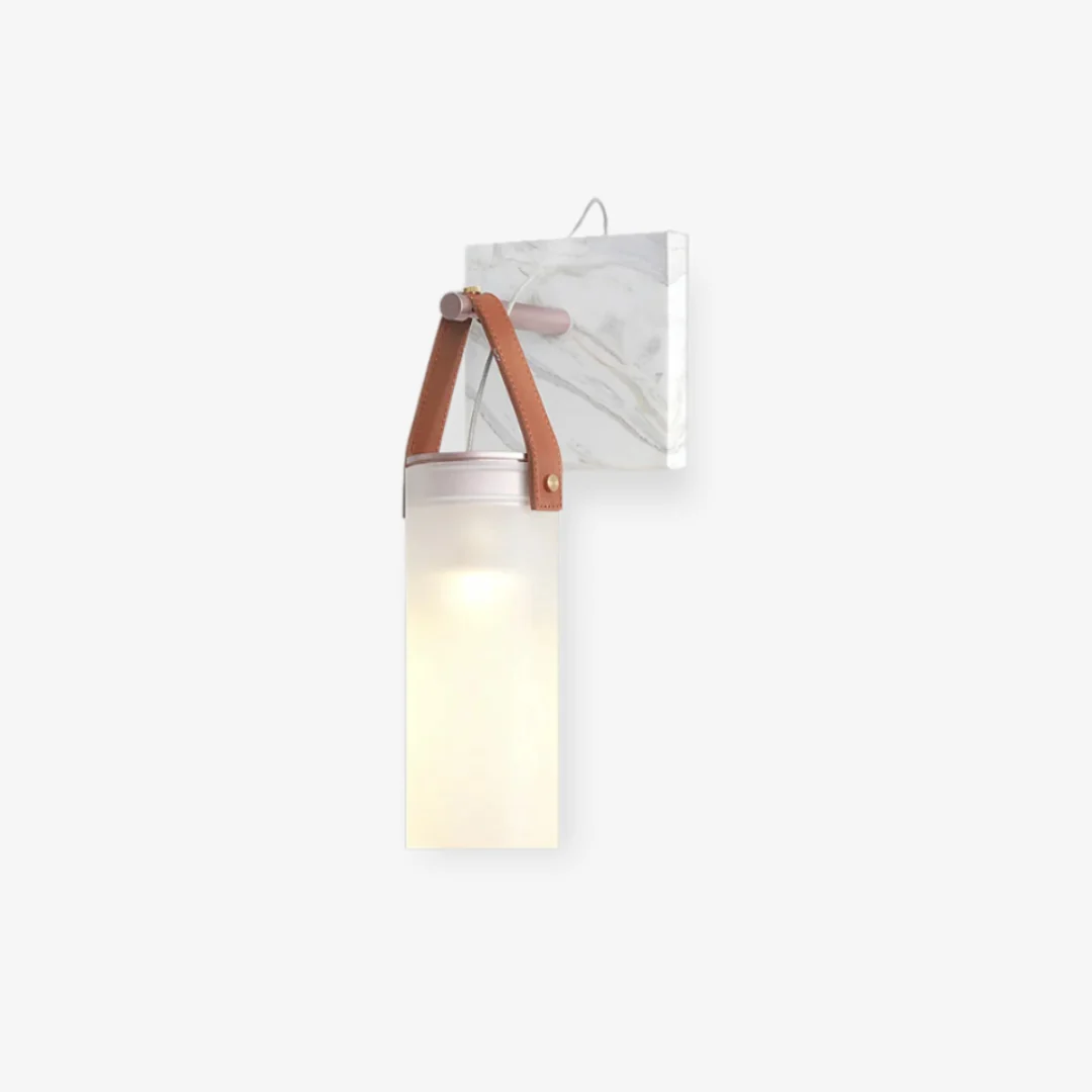 Specialty Marmeren leren wandlamp Fast