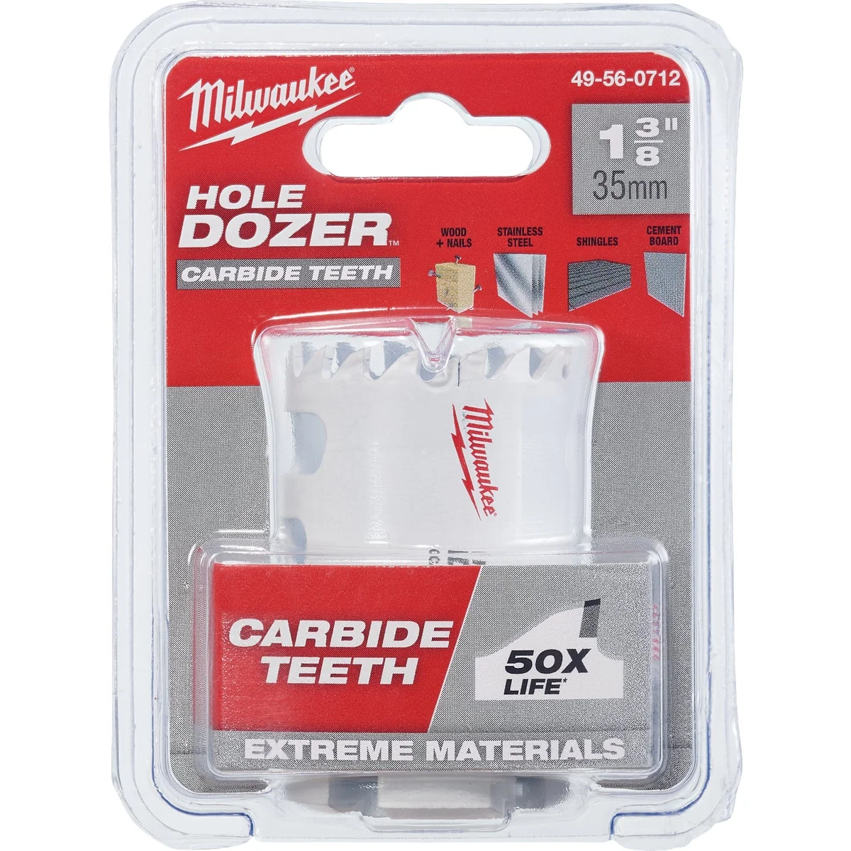 Quality Milwaukee HOLE DOZER 1-3 8 In. Hole Saw with Carbide Teeth Healthy