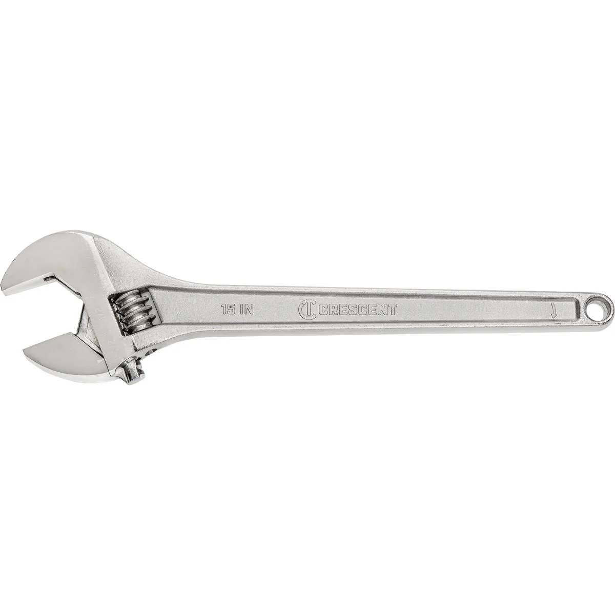 Relaxed Crescent 15 In. Adjustable Wrench Green