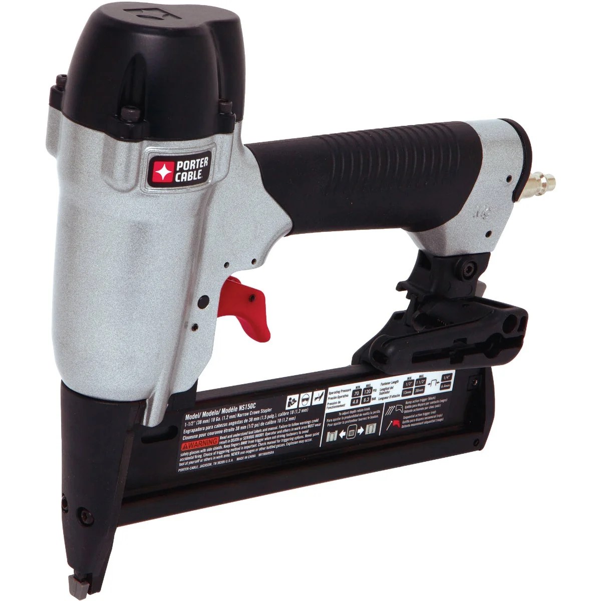 Artisan Porter Cable 18-Gauge 1 4-In. Crown 1-1 2 In. Finish Stapler Kit Exclusive