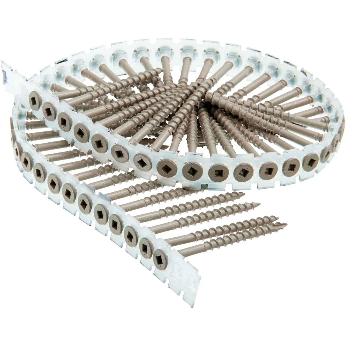 Healthy Senco DuraSpin 8 x 3 In. Square Drive Flat Collated Deck Screw Exterior Tan Finish 800 Ct. Crafted