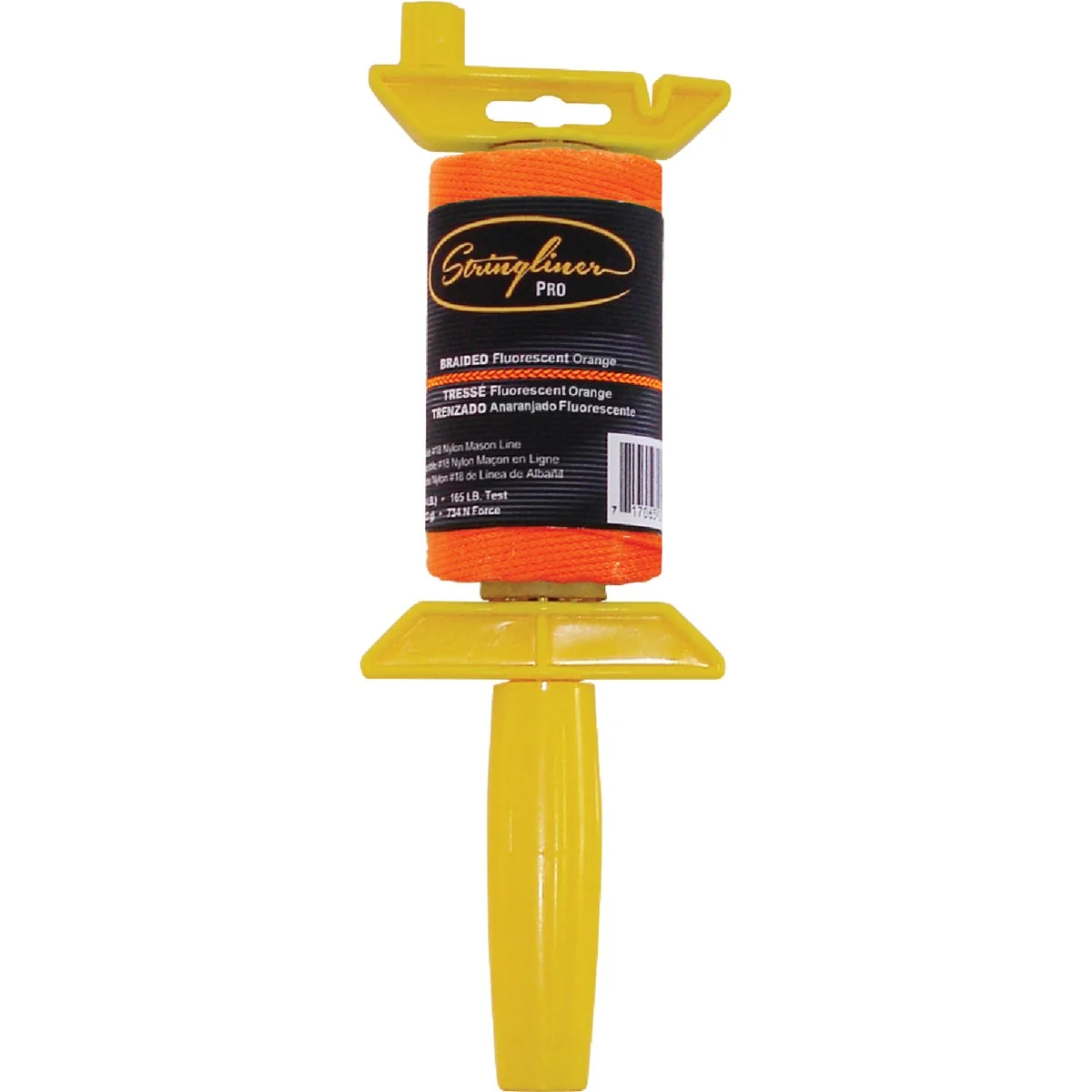 Practical Stringliner PRO 250 Ft. Fluorescent Orange Braided Nylon Mason Line Reel World-Class