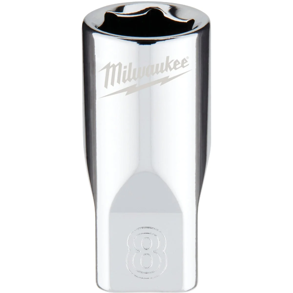 Artisan Milwaukee 1 4 In. Drive 8 mm 6-Point Shallow Metric Socket with FOUR FLAT Sides Elegant