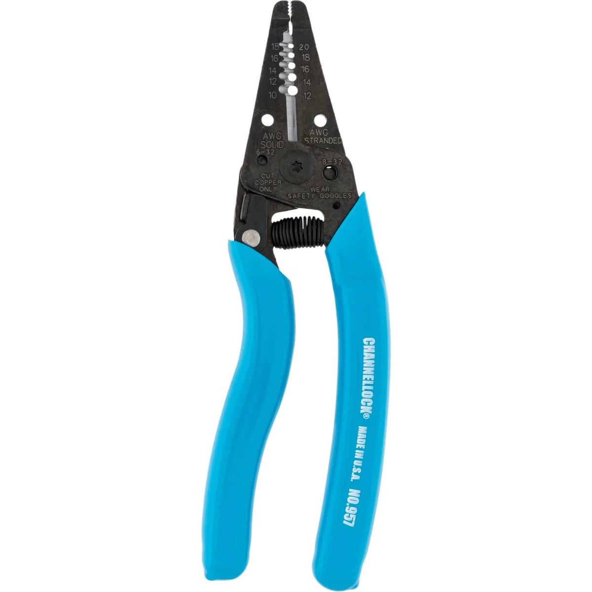 Carefully Designed Channellock 7 In. 10 to 18 solid AWG 12 to 20 AWG Strand Wire Stripper Stylish