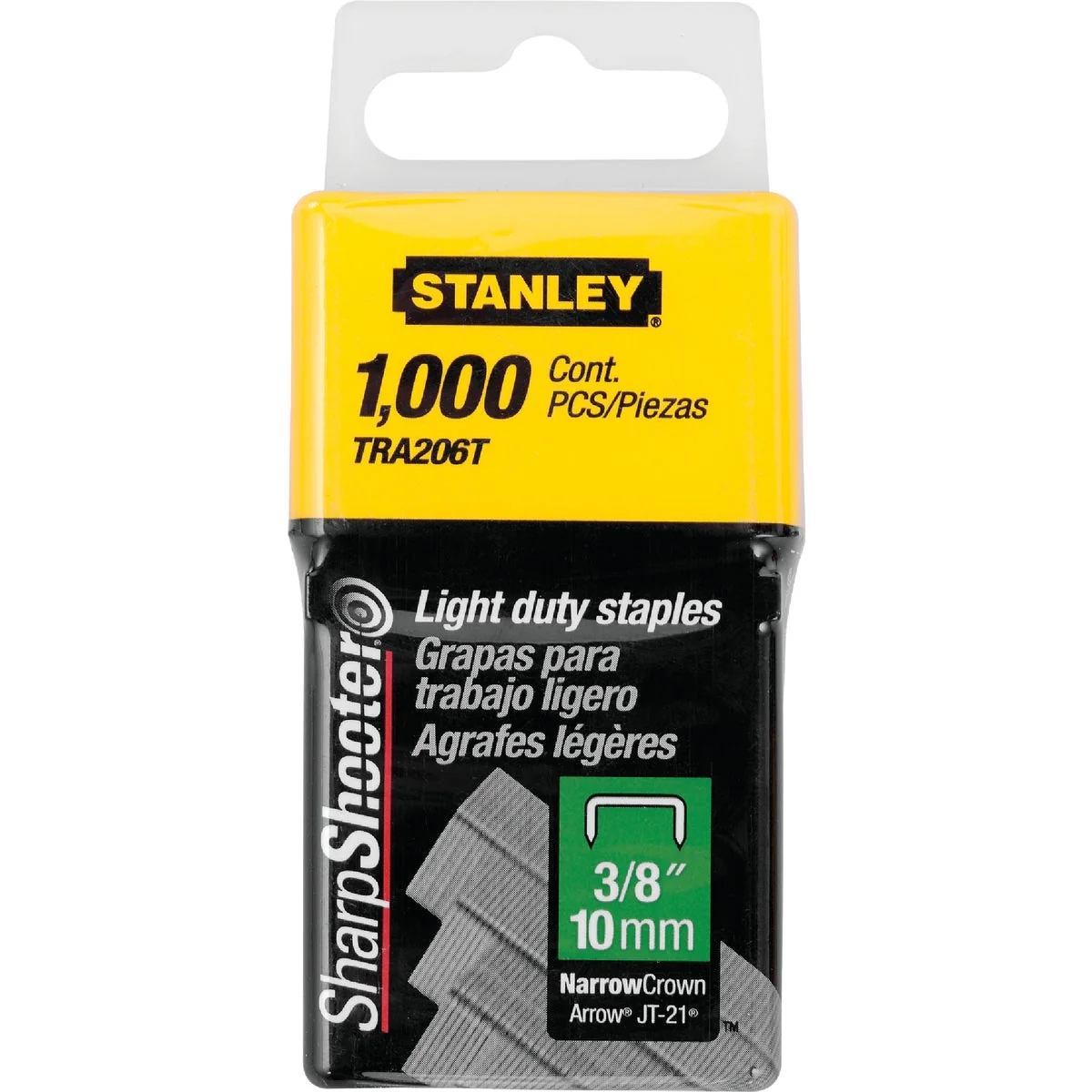 Detailed Stanley SharpShooter Light-Duty Narrow Crown Staple 3 8 In. 1000-Pack Powerful