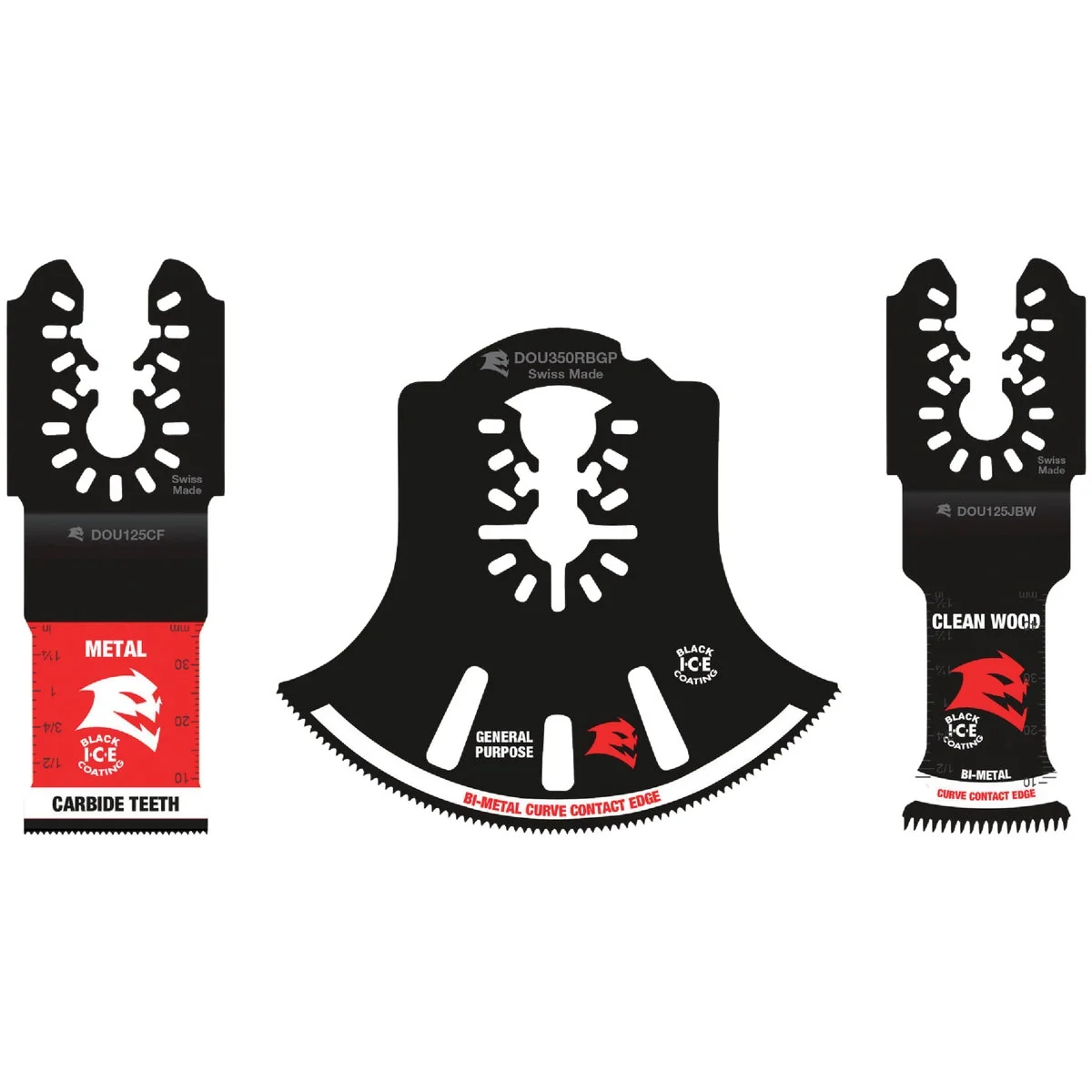 Trendy Diablo Universal Fit Bi-Metal Oscillating Blade Set 3-Piece Efficient