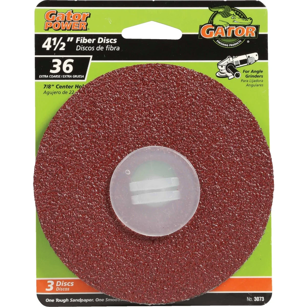 Artisan Gator 4-1 2 In. 36 Grit Fiber Disc 3-Pack Smooth