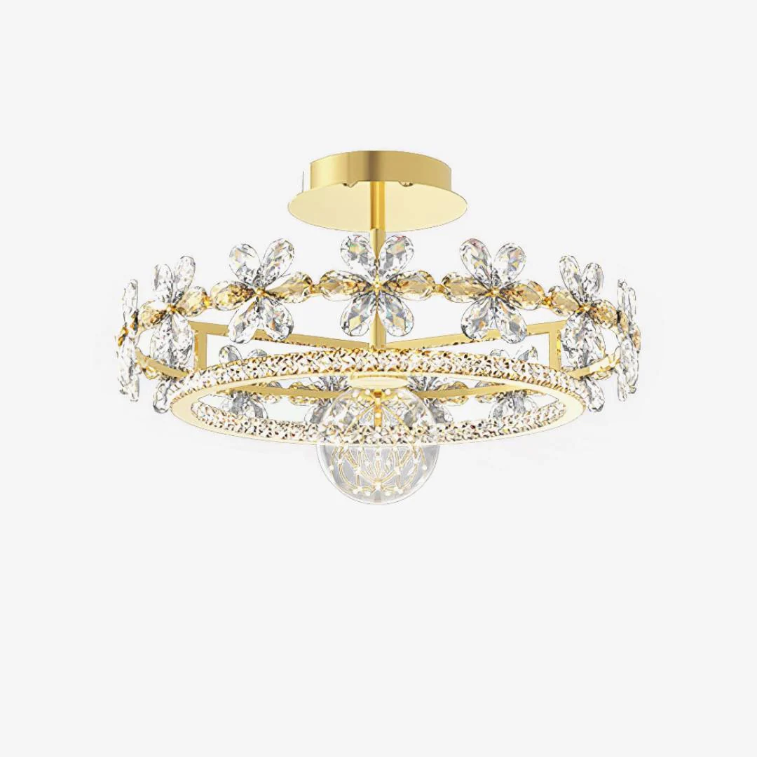 Modern Kristallen Garland Plafondlamp Breathable