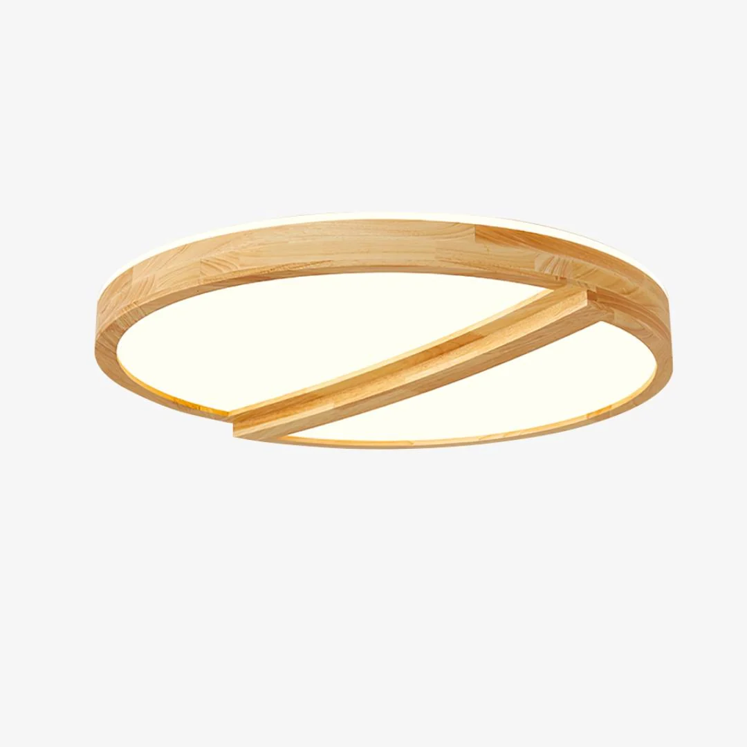 Casual Ronde plafondlamp van boomstam Optimized
