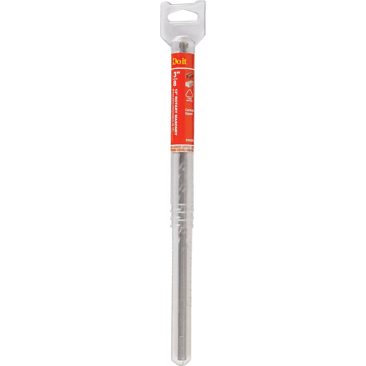 Fast Do it 3 8 In. x 13 In. Rotary Masonry Drill Bit Detailed