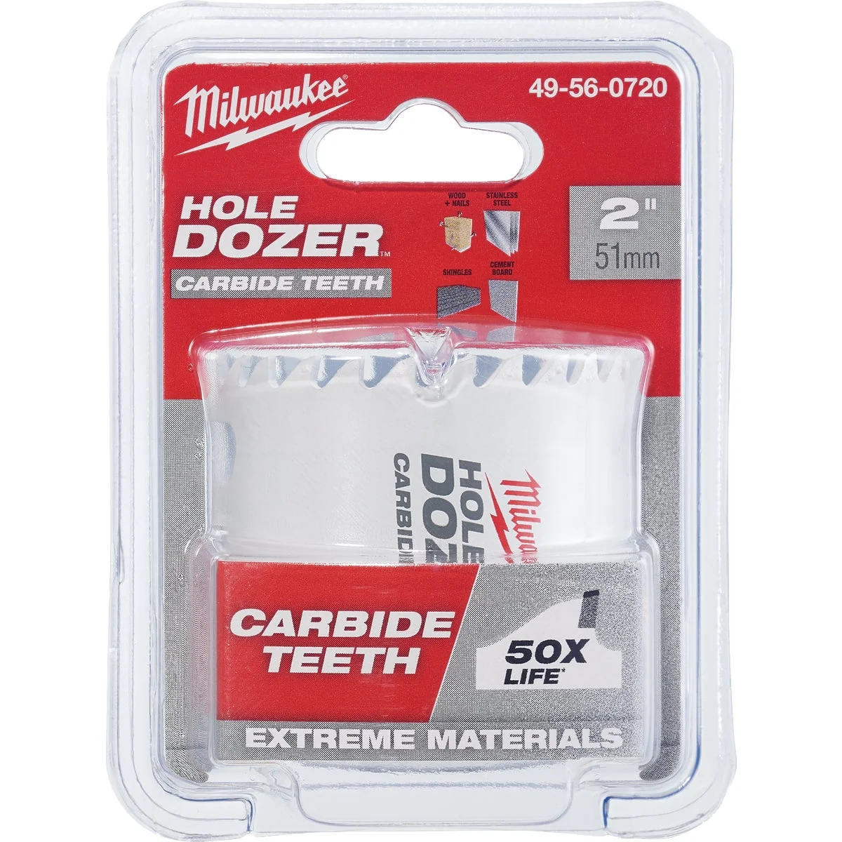 Trendy Milwaukee HOLE DOZER 2 In. Hole Saw with Carbide Teeth Luxury