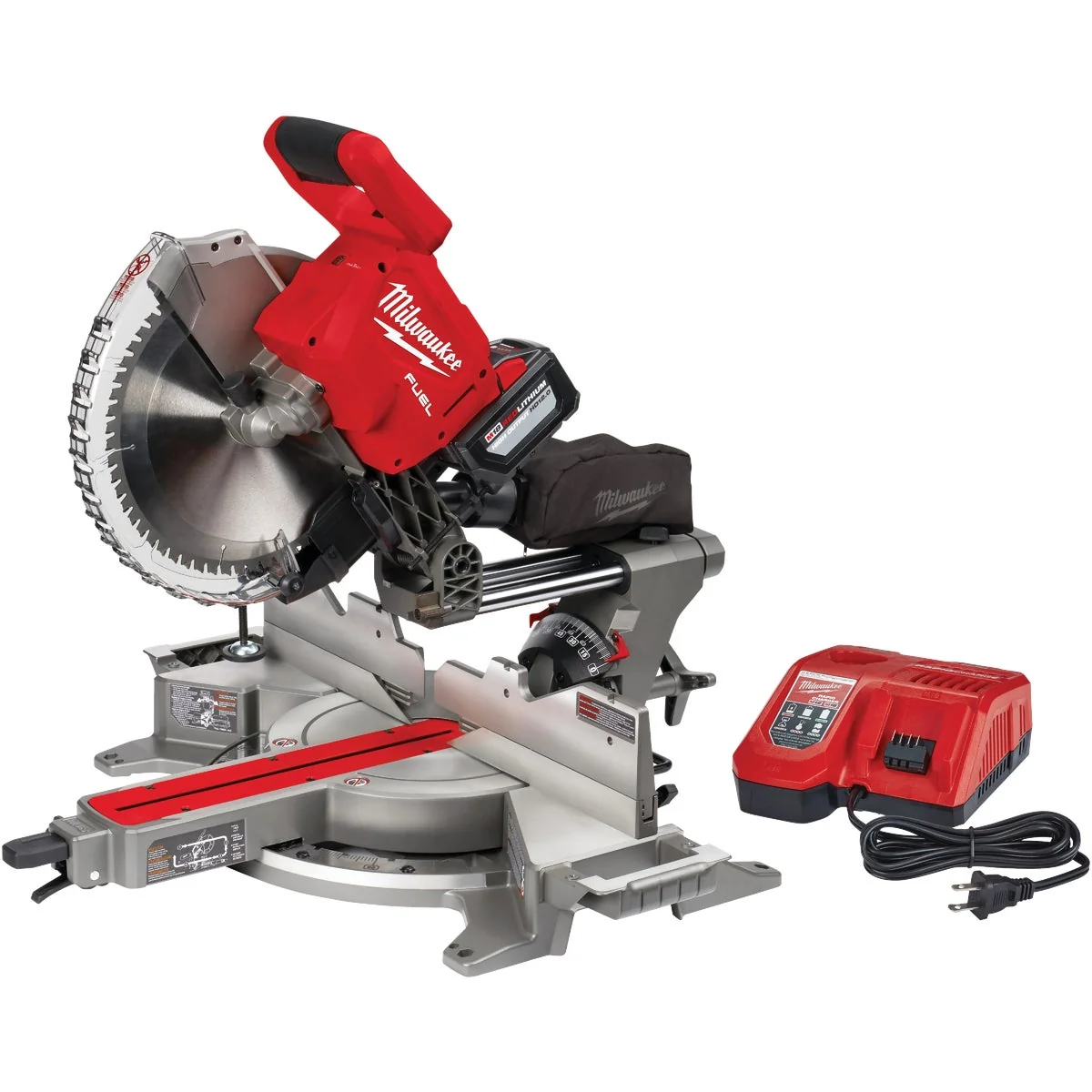 Exceptional Milwaukee M18 FUEL 12 In. Brushless Dual Bevel Sliding Cordless Miter Saw Kit Optimized